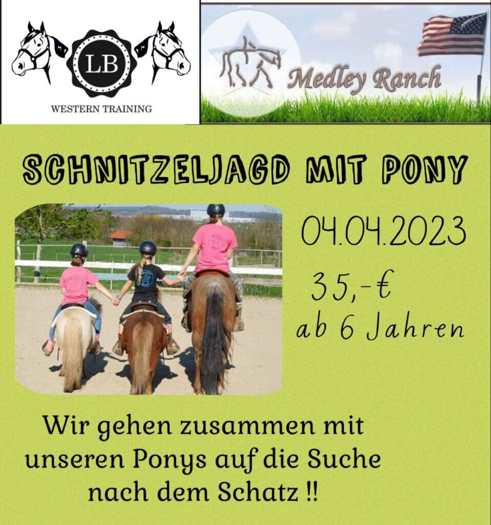 Schnitzeljagt mit Pony
